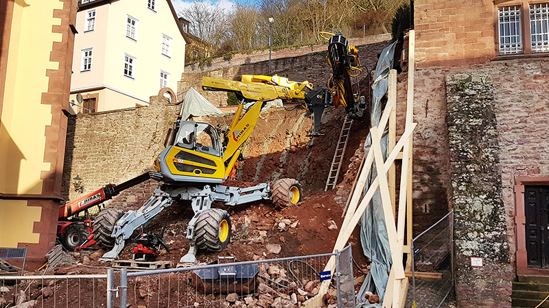 Wertheim Sicherung Stützmauer