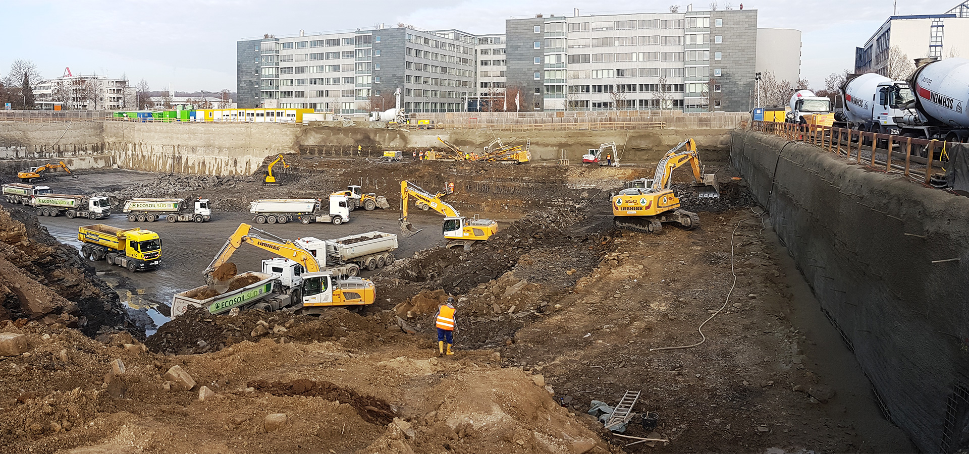 Leinfelden-Echterdingen Sicherung Baugrube